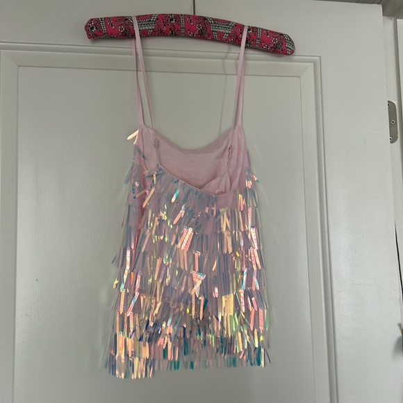New with Tags Item Ditto Iridescent Sequin Top - Picture 3 of 5